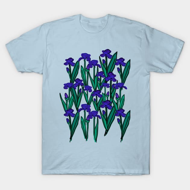 Iris blossom T-Shirt by CindyS